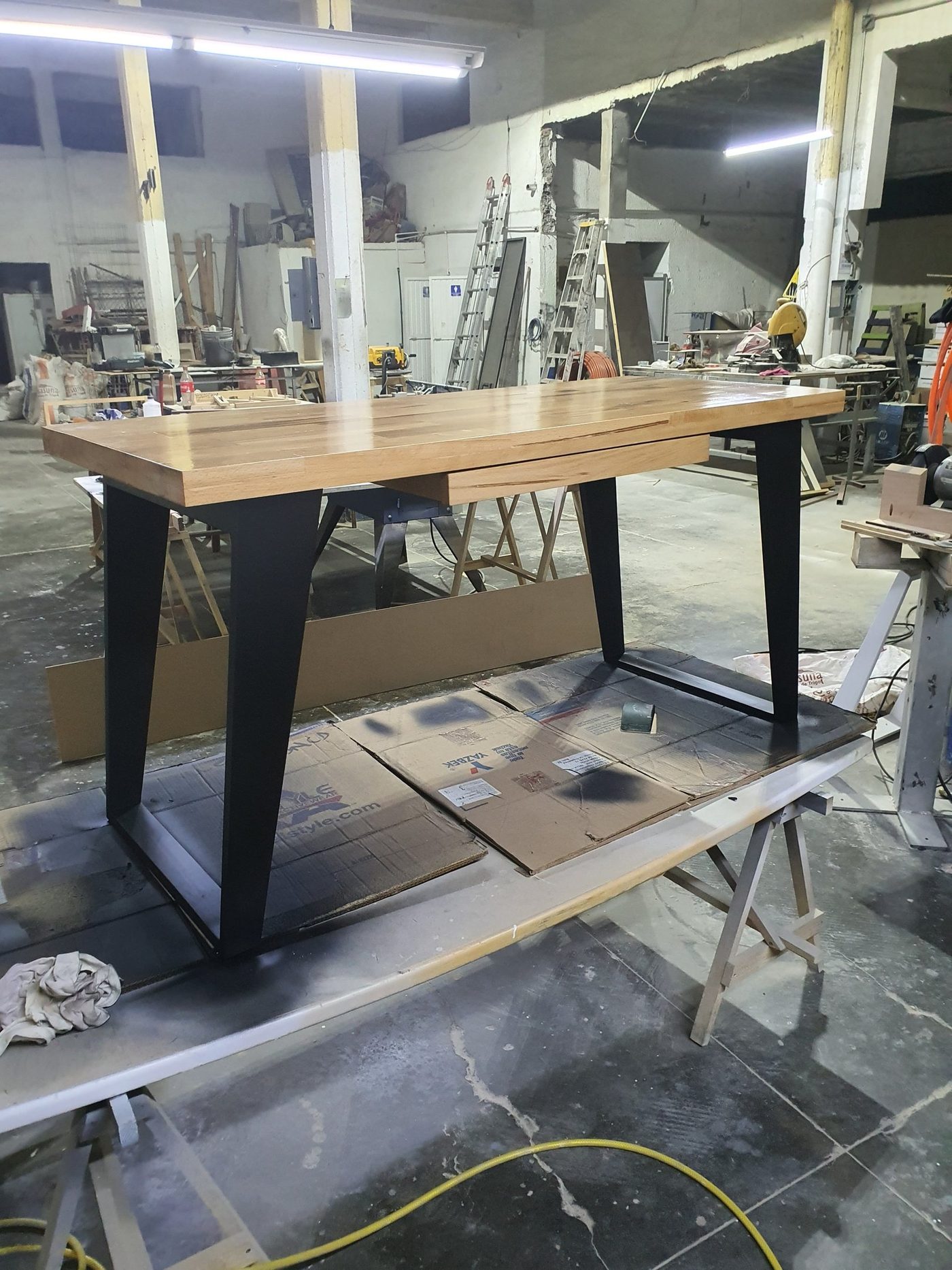 Live-edge table in the Big Nation shop
